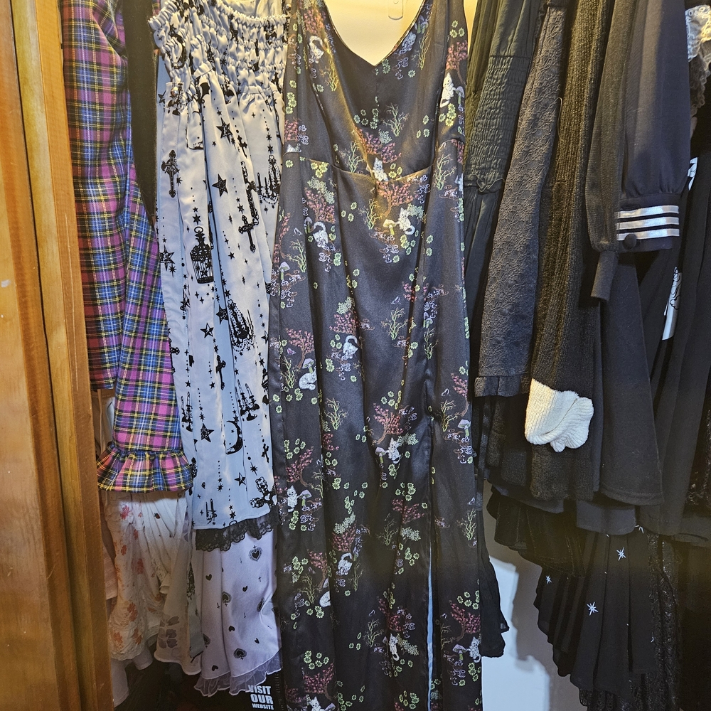 Floral Black Dress